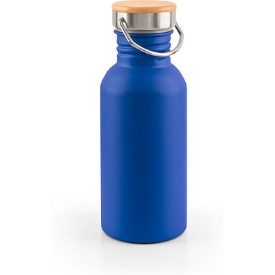 EWING. Edelstahlflasche (90 % recycelt) mit einwandiger Ausführung, Blau