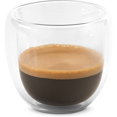 EXPRESSO. Borosilikatglas-Kaffee-Set mit 2 Gläsern, Transparent