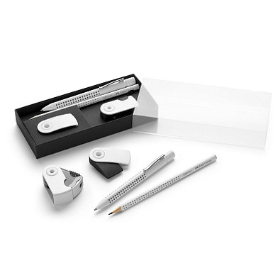 FABER-CASTELL Schreibset White Mix, weiß