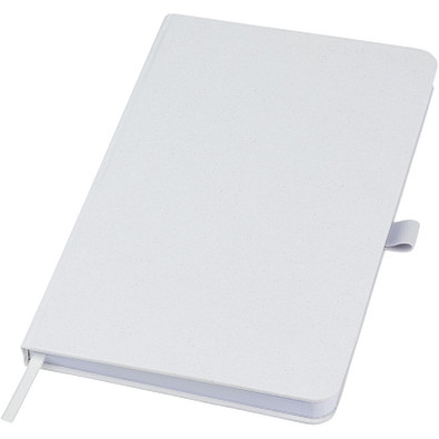 Fabianna Hardcover Notizbuch aus Crush-Papier, weiß