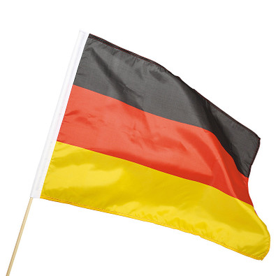 Fahne Holzstab, Deutschland-Farben