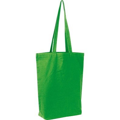 Fairtrade Baumwolltasche mit Bodenfalte PIOTR, grün