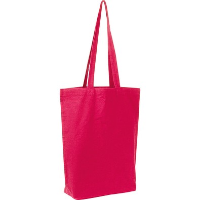 Fairtrade Baumwolltasche mit Bodenfalte PIOTR, rot