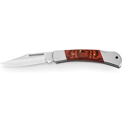 FALCON II. Taschenmesser aus Edelstahl und Holz, Natur - dunkel