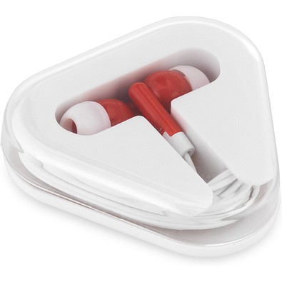 FARADAY. In-Ear Kopfhörer mit 1.25 Meter Kabel aus ABS, Rot