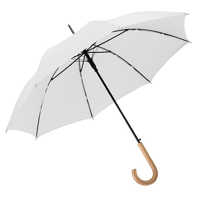 FARE® AC-Stockschirm ÖkoBrella, weiß