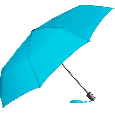 FARE® ÖkoBrella Mini-Taschenschirm, Kunststoffgriff, petrol