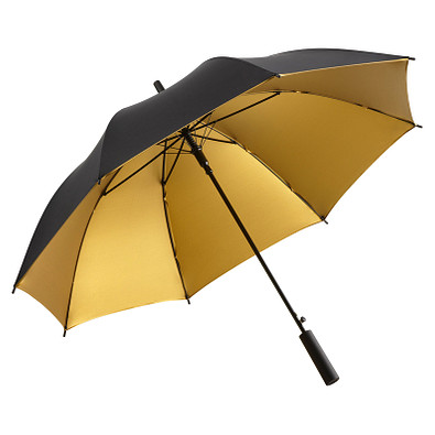 FARE® Stockschirm Doubleface, schwarz/gold