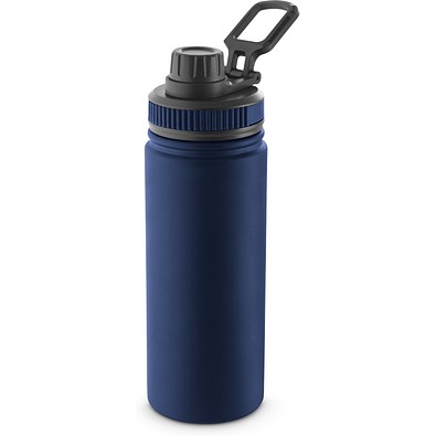 FEDERER. Trinkflasche aus 90% recyceltem Edelstahl 570 mL, Dunkelblau