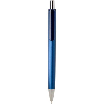 Feld RCS recycelter Kugelschreiber mit Metallic-Finish (schwarze Mine), navy