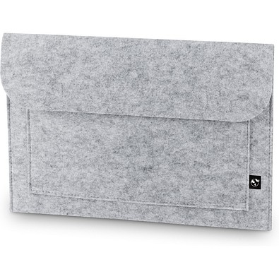 FELPY SLEEVE. Laptoptasche aus recyceltem Filz (100% rPET), Hellgrau