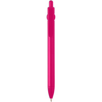 Fidget Kugelschreiber aus recyceltem Kunststoff (schwarze Mine), magenta