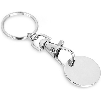FIDO. Schlüsselanhänger aus Metall, Silber