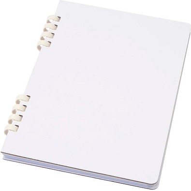 Fil A5 Hardcover RCS recyceltes Spiralnotizbuch, weiss