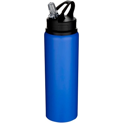 Fitz 800 ml RCS-zertifizierte, einwandige Trinkflasche aus recyceltem Edelstahl, royalblau
