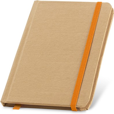 FLAUBERT. Notizbuch mit Hardcover aus Karton, 160 unlinierten, Orange