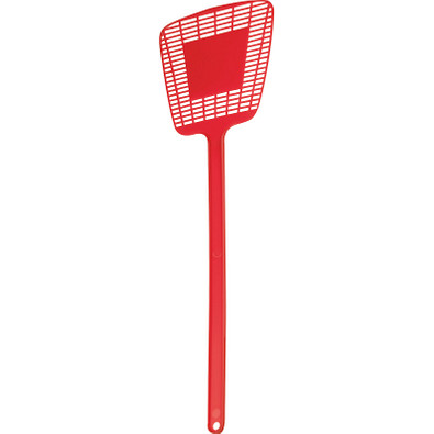 Fliegenklatsche aus Kunststoff, rot