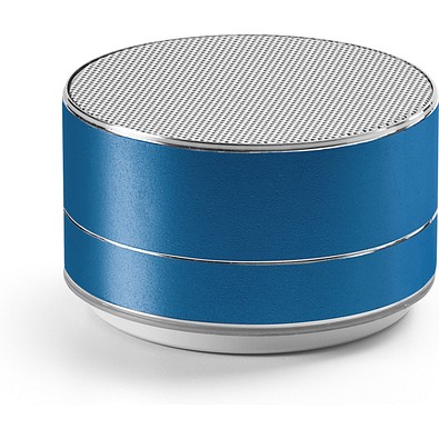 FLOREY. Lautsprecher 3W mit 3 Stunden Akkulaufzeit recyceltem Aluminium (100% rAL) und Recyceltes ABS (100% rABS), Blau