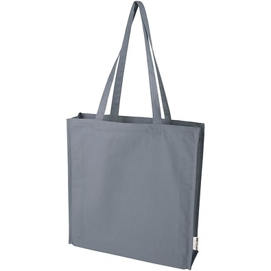 Florida 270 g/m² Tragetasche mit Seitenfalten 14L, grau