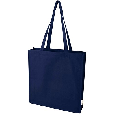 Florida 270 g/m² Tragetasche mit Seitenfalten 14L, navy