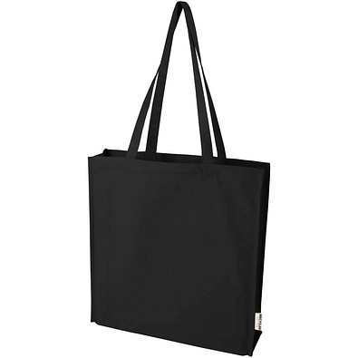 Florida 270 g/m² Tragetasche mit Seitenfalten 14L, schwarz