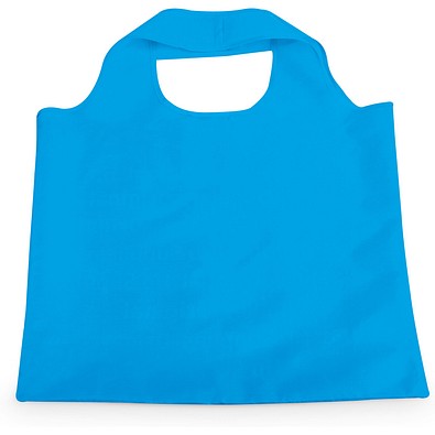 FOLA. Faltbare Tragetasche aus 190T Polyester, Hellblau