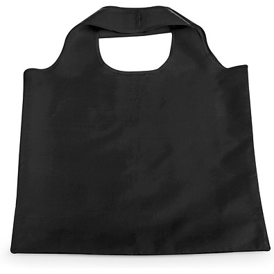 FOLA. Faltbare Tragetasche aus 190T Polyester, Schwarz