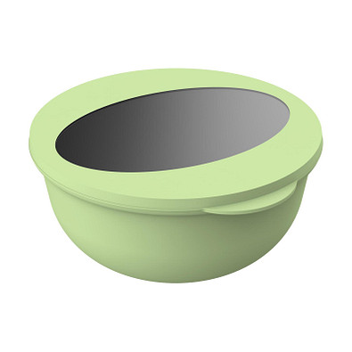 Food-Bowl ToGo, 1,0 l, geselliges grün/transparent