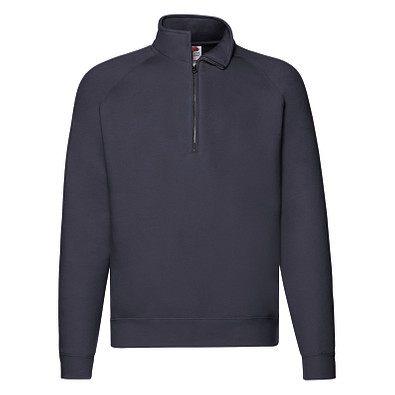 FRUIT OF THE LOOM® Unisex Sweatshirt Zip-Neck, navy, XXL