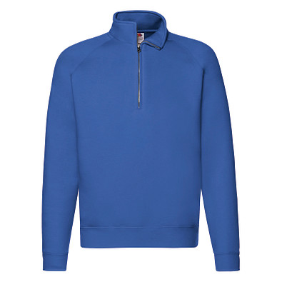 FRUIT OF THE LOOM® Unisex Sweatshirt Zip-Neck, royalblau, XL