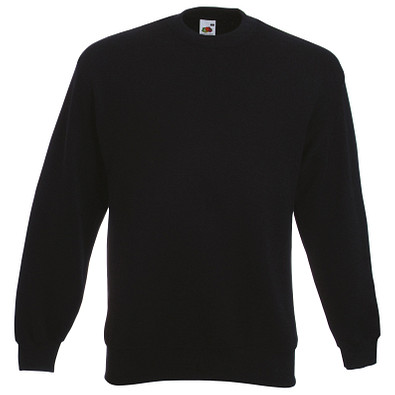 FRUIT OF THE LOOM® Unisex Sweatshirt Set-In, schwarz, 4XL