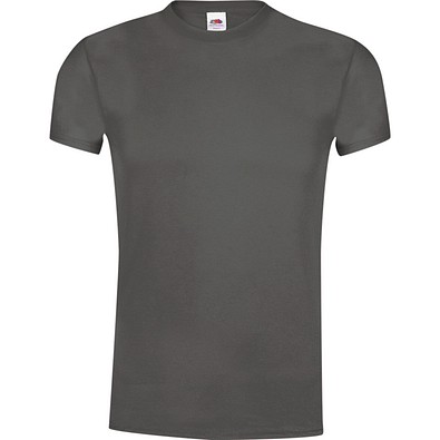 FRUIT OF THE LOOM® Unisex T-Shirt Original T, L, DUNKELGRAU