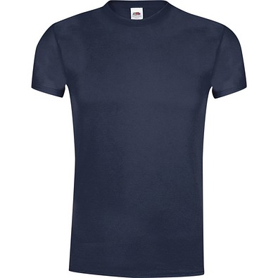 FRUIT OF THE LOOM® Unisex T-Shirt Original T, S, DUNKEL MARINEBLAU