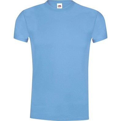 FRUIT OF THE LOOM® Unisex T-Shirt Original T, S, HELLBLAU