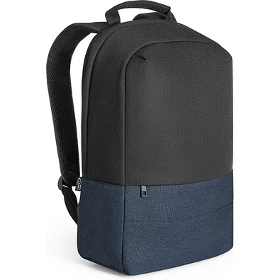 GENOA BPACK. Anti-Diebstahl-Rucksack aus 600D hochdichtem, recyceltem Polyester, Blau