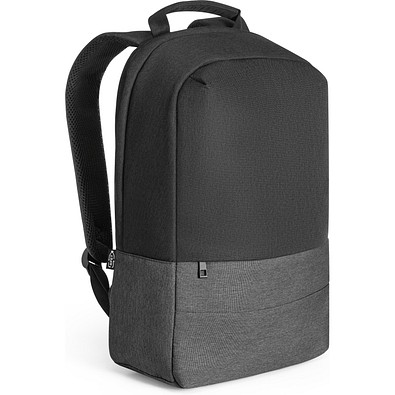 GENOA BPACK. Anti-Diebstahl-Rucksack aus 600D hochdichtem, recyceltem Polyester, Grau