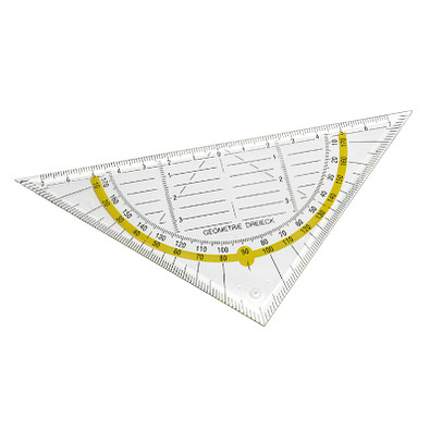 Geodreieck, gelb