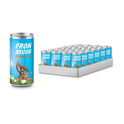 Frohsecco Ostern, 24 x Promo Secco 0,2 l, Slimline Dose