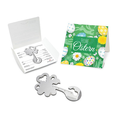 ROMINOX® Key Tool Osterglück, Lucky Charm / Kleeblatt (19 Fkt.) Frohe Ostern, grün