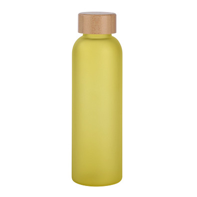 Glas-Flasche TAKE FROSTY, gelb