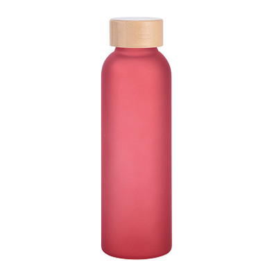 Glas-Flasche TAKE FROSTY, rot