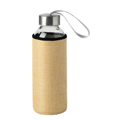 Glas-Trinkflasche TAKE JUTY, natur