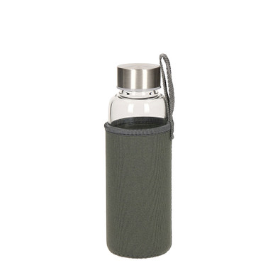 Glasflasche mit Hülle Ocean 0,36 l, transparent
