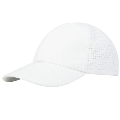 Glimmer GRS recycelte Cool Fit Kappe mit sechs Segmenten, weiss