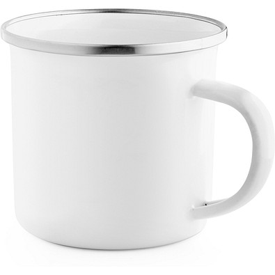 GOTZE SUB. Tasse (350 mL) aus Emaille geeignet für Sublimation, Weiß