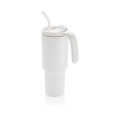 Graphic 360 Becher aus RCS-zertifiziert recyc. Stahl, 900ml, weiß