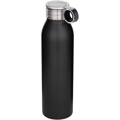 Grom 650 ml RCS-zertifizierte Trinkflasche aus recyceltem Edelstahl, schwarz