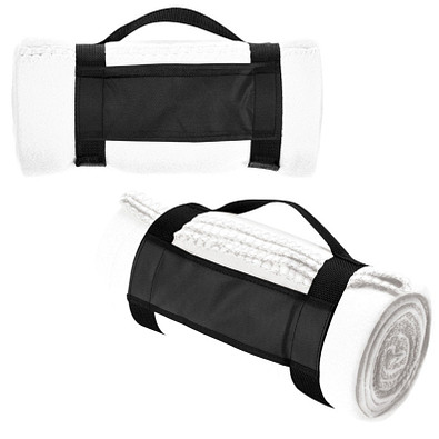 Picknick-Fleece-Decke Softy, weiß