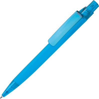Gummierter Kugelschreiber ORLANDO, hellblau
