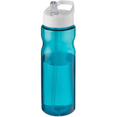H2O Active® Base 650 ml Sportflasche mit Ausgussdeckel, aquablau/weiß